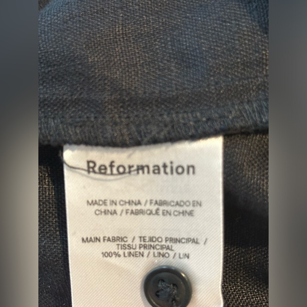 REFORMATION 
Naomi Linen Jumpsuit - Black - Picture 10 of 14